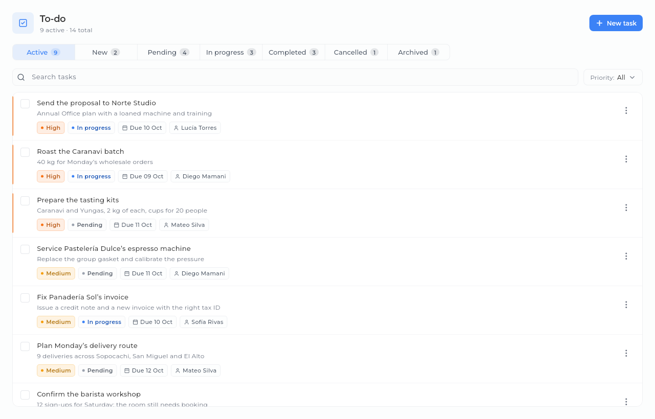 Occupancy calendar, front desk, tour departures, and booking folio in Sice Tourism